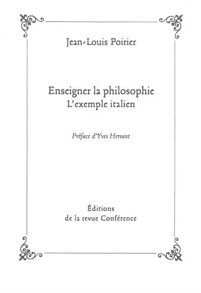 Enseigner la philosophie : l'exemple italien