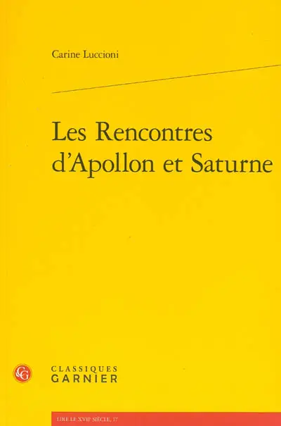 Les rencontres d'Apollon et Saturne