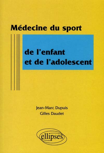 Médecine du sport de l'enfant et de l'adolescent