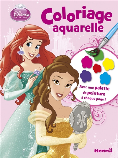 Disney princesse : coloriage aquarelle