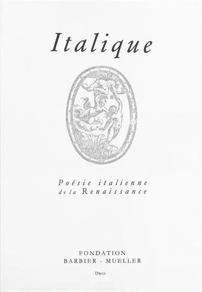 Italique, poésie italienne de la Renaissance, n° 28