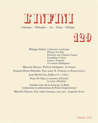 Infini (L'), n° 129
