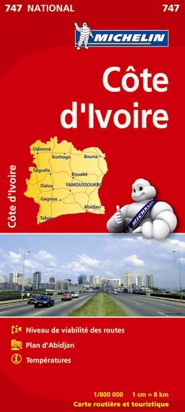CARTE NATIONALE COTE D'IVOIRE / IVORY COAST