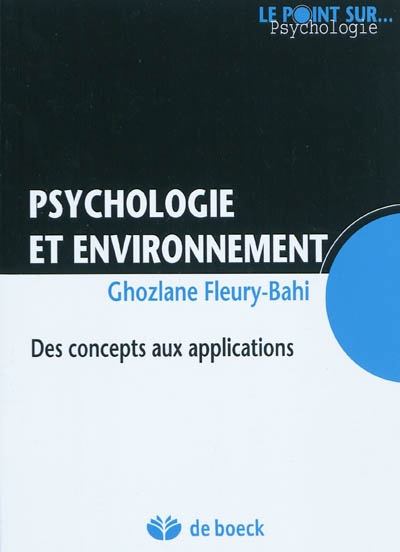 Psychologie et environnement : des concepts aux applications