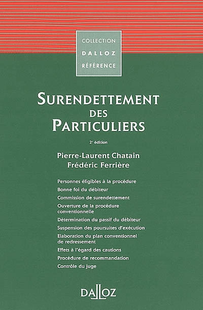 Le surendettement des particuliers 2002
