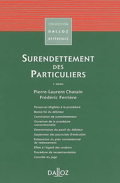 Le surendettement des particuliers 2002