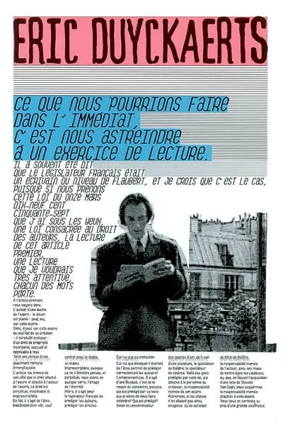 Eric Duyckaerts : Palais des glaces et de la découverte