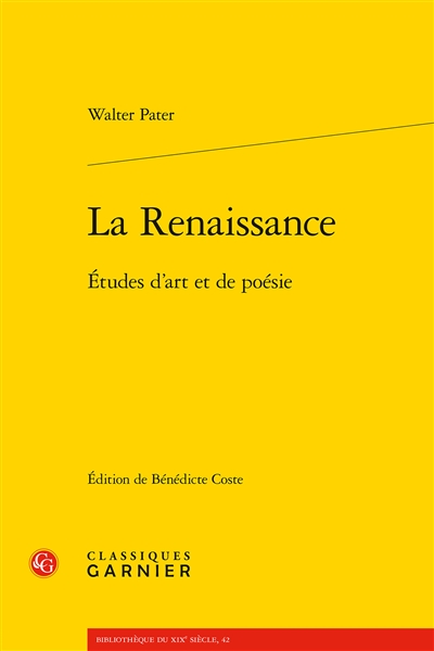 La Renaissance : études d'art et de poésie