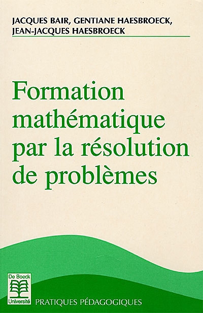 Formation mathématique par la résolution de problèmes