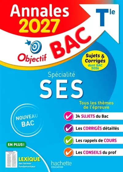 Spécialité SES terminale : annales 2027, sujets & corrigés