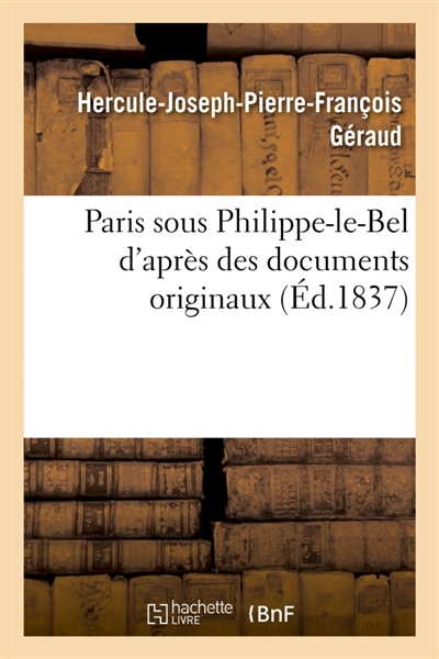 Paris sous Philippe-le-Bel...
