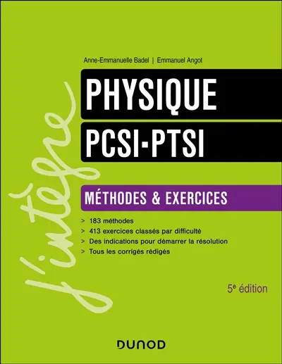 Physique PTSI, PCSI : méthodes & exercices