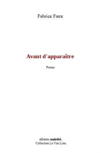 Avant d'apparaître