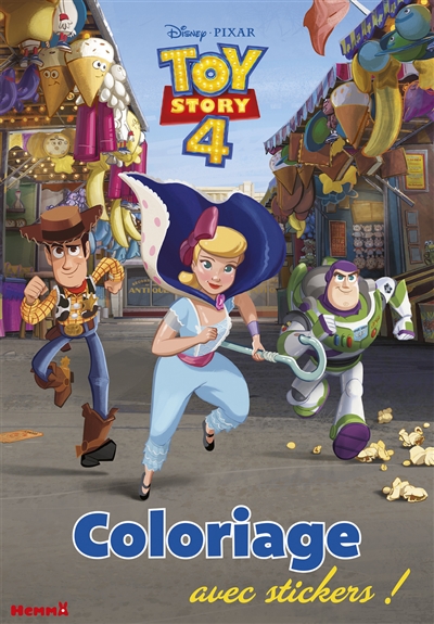 Toy story 4 : coloriage avec stickers !