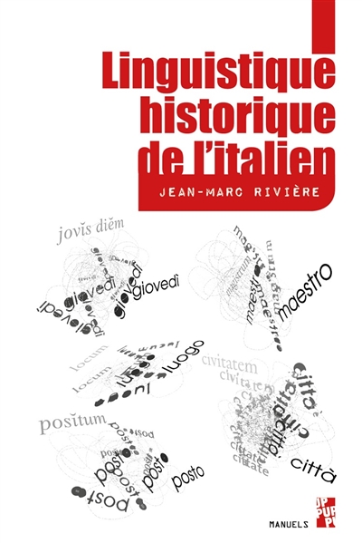 couverture du livre Linguistique historique de l'italien