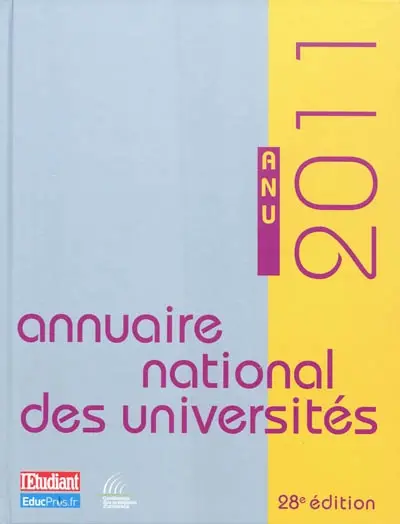 Annuaire national des universités 2011