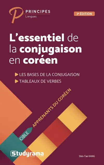 L'essentiel de la conjugaison en coréen : les bases de la conjugaison, tableaux de verbes