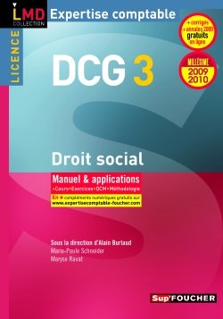 DCG 3 droit social : manuel & applications