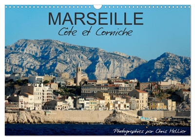 Marseille Côte et Corniche (Calendrier mural 2025 DIN A3 vertical), CALVENDO calendrier mensuel : Une promenade photographique le long de la spectaculaire corniche de Marseille