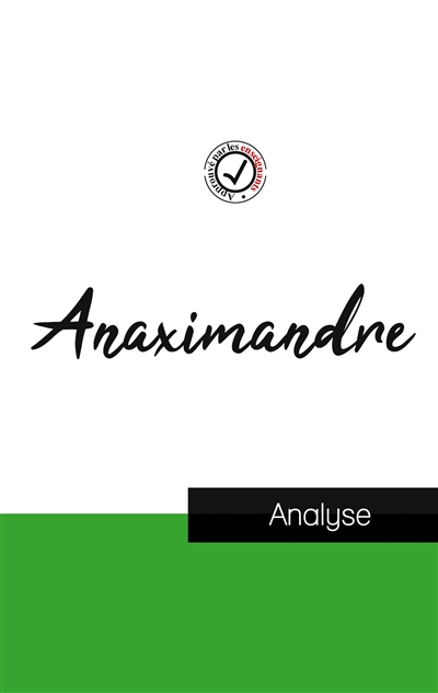 Anaximandre (étude et...