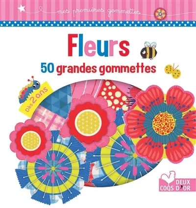 Fleurs : 50 grandes gommettes