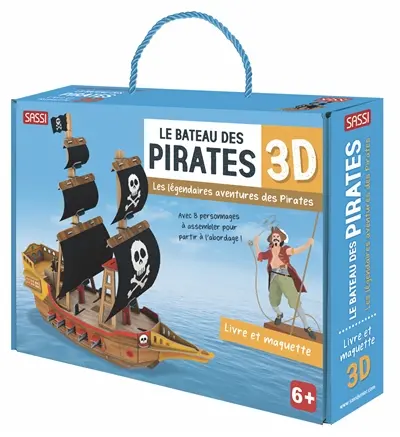 Le bateau des pirates 3D : les légendaires aventures des pirates : livre et maquette