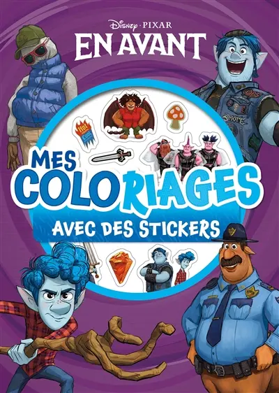 En avant : mes coloriages avec des stickers