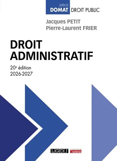 Droit administratif : 2026-2027 Droit administratif : 2026-2027