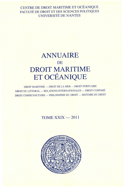 Annuaire de droit maritime...