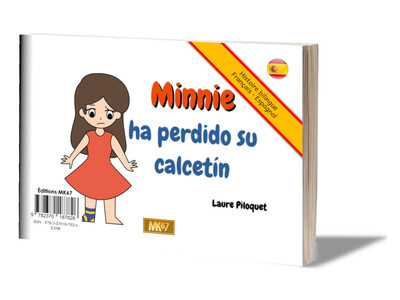 Minnie a perdu sa chaussette. Minnie ha perdido su calcetin