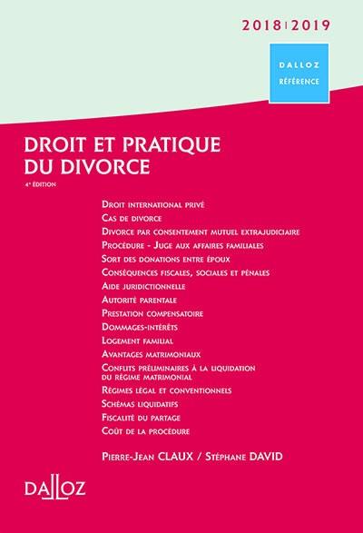 Droit et pratique du divorce 2018-2019