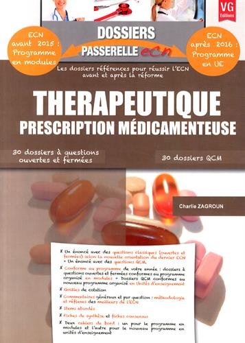 Thérapeutique : prescription médicamenteuse
