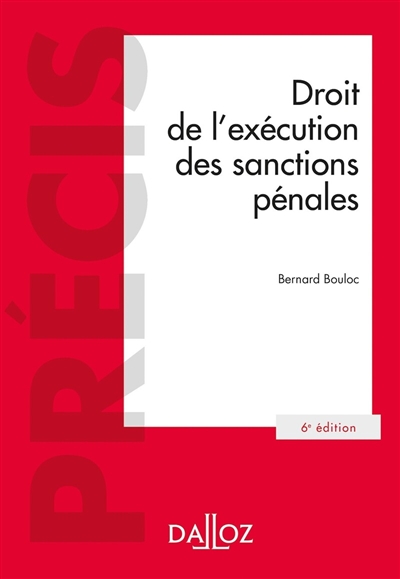 Droit de l'exécution des sanctions pénales