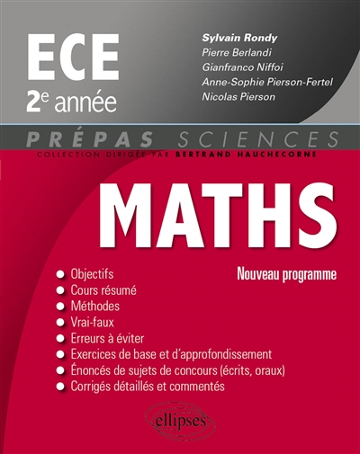 Mathématiques ECE : 2e année : nouveau programme