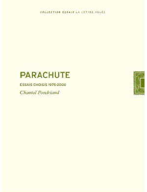 Parachute : essais choisis 1975-2000