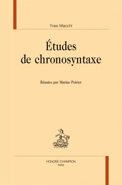 Etudes de chronosyntaxe