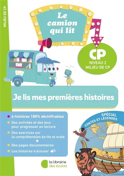 Je lis mes premières histoires : CP niveau 2, milieu de CP : spécial contes et légendes