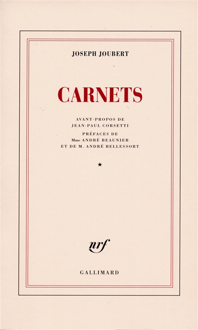 Carnets. Vol. 1