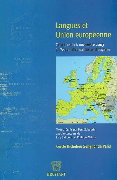 Langues et Union européenne : Colloque du 6 novembre 2003 à l'Assemblée nationale française