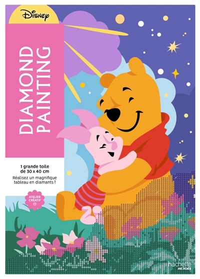 Diamond painting : Winnie l'ourson : réalisez un magnifique tableau en diamants !