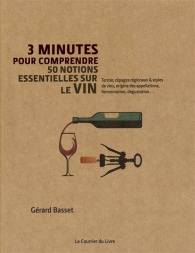 3 minutes pour comprendre 50 notions essentielles sur le vin : terroir, cépages régionaux & styles de vins, origine des appellations, fermentation, dégustation...