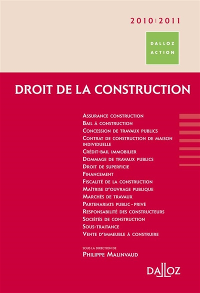 Droit de la construction 2010-2011