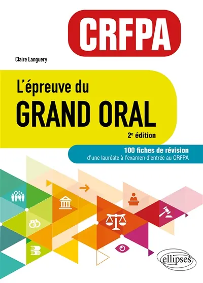 L'épreuve du grand oral CRFPA : 100 fiches de révision d'une lauréate à l'examen d'entrée au CRFPA