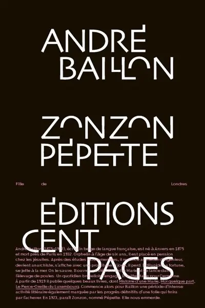 Zonzon pépette : fille de Londres