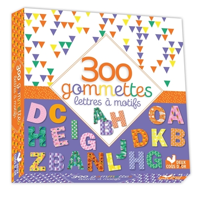 300 gommettes : lettres à motifs