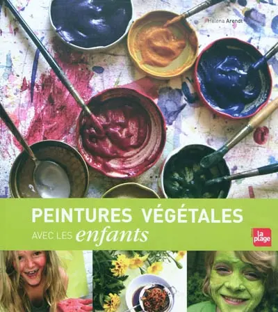 Peintures végétales avec les enfants