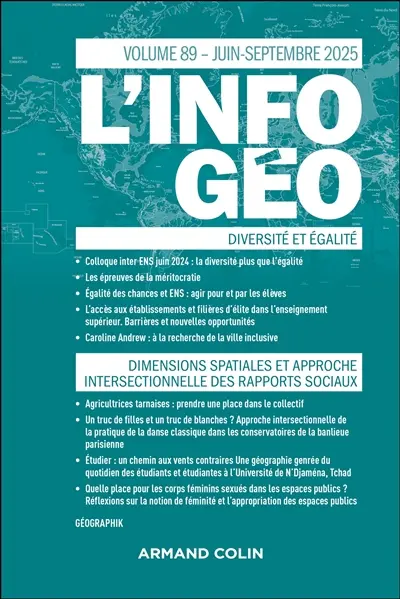 Information géographique (L'), n° 89-2-3. Diversité et égalité