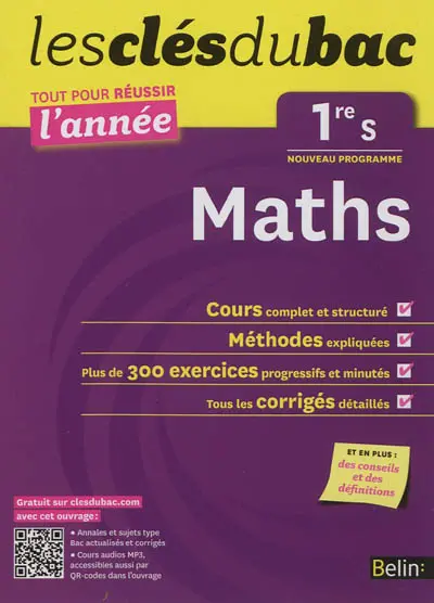 Maths 1re S : nouveau programme