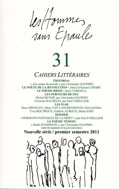 Les Hommes sans Epaules n°31 : Dossier Horizons poétiques de la mort