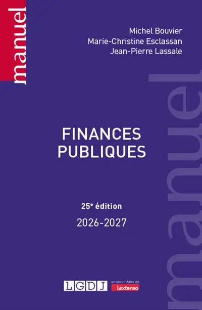 Finances publiques : 2026-2027 Finances publiques : 2026-2027